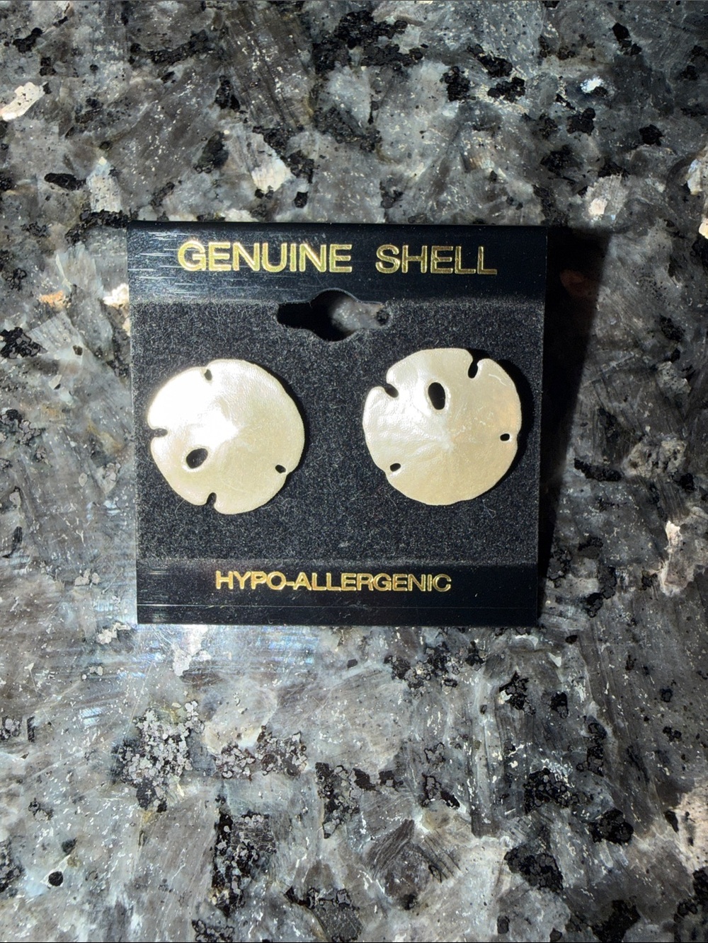 Sand Dollar Stud Earrings - Cream Hypo-Allergenic